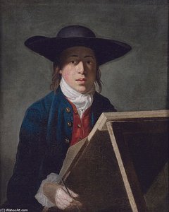 George Morland At An Easel — Henry Robert Morland