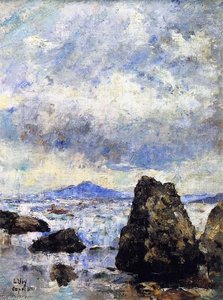 Rocky Shore At Capri — Lesser Ury