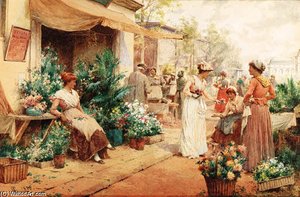 Parisienne Flower Market — Alfred I Glendening
