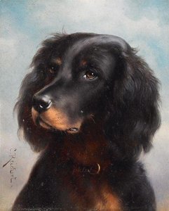 Portrait Of A Dog — Carl Reichert, Realism