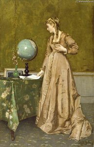 News From Afar — Alfred Stevens