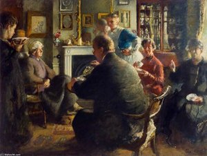 Mrs Raynes's Tea Party — Henry Tonks