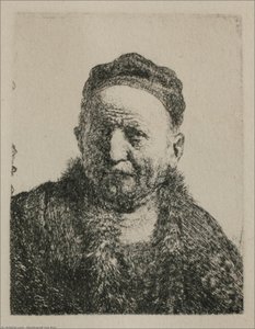 Head And Bust, Full Face — Rembrandt Van Rijn