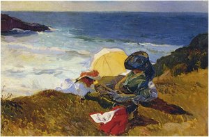 Setting Sun In Biarritz — Joaquín Sorolla Y Bastida