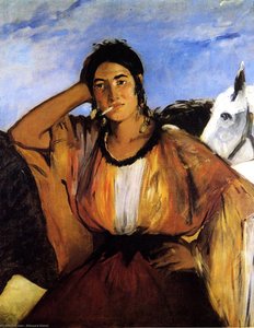 Gypsy With Cigarette (also Known As Indian Woman Smoking) — Édouard Manet