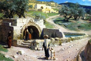 The Virgin Spring In Nazareth — Vassily Dmitrievitch Polenov