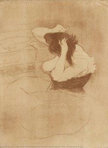 Elles, Femme Qui Se Peigne — Henri De Toulouse-lautrec