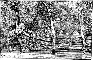 Olav Den Helliges Saga - Svein Jarl Og Mennene Hans - G. Munthe — Christian Krohg