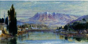 View Of Mount Tomohrit, Albania — Edward Lear