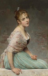 Contemplation — Eugen Von Blaas