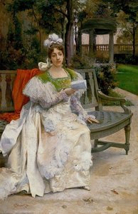 Woman In A Garden — Julius Leblanc Stewart