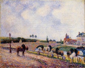 The Pontoise Bridge — Camille Pissarro