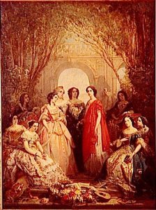 LES DAMES SOCIETAIRES DE LA COMEDIE FRANCAISE EN 1855