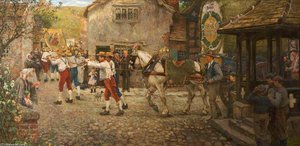 Rushbearing At Middleton, Rochdale, Lancashire — Frederick William Jackson