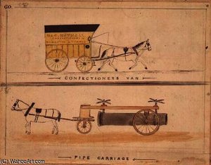 Confectioner's Van And The Pipe Carriages — William Francis Freelove