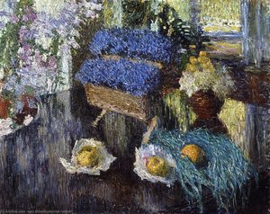 Still Life Of Flowers And Fruit — Igor Emmanuilovich Grabar, Post-impressionism