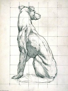 (iowa State Capitol Rotunda) (hunting, Study For Panel) — Kenyon Cox