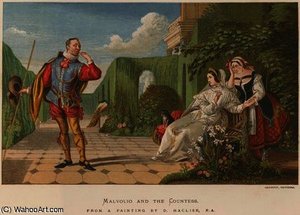 Malvolio And The Countess — Daniel Maclise