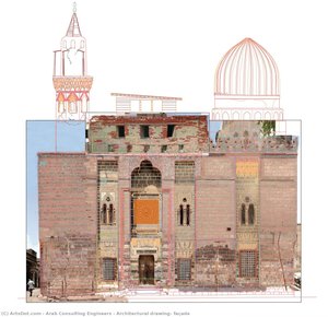 Architectural Drawing, Façade — Arab Consulting Engineers
