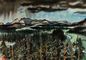 Before Thunderstorm, Tuolumne Meadows — Chiura Obata