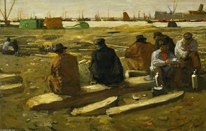 Lunch Break At The Building Site In The Van Diemenstraat In Amsterdam — George Hendrik Breitner
