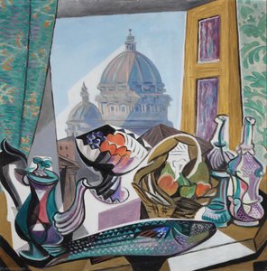 Still Life With The Dome Of St. Peter's — Gino Severini