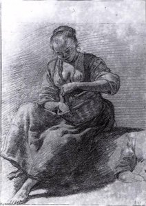 Seated Woman — Adriaen Van De Velde