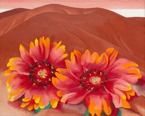 Red Hills With Flowers — Georgia O'keeffe