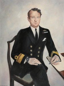 Falklands Portraits Admiral Writing — Caroline Hobart