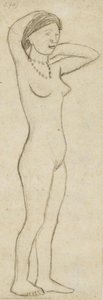 Female Nude With Chain — Paula Modersohn-becker