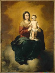 Madonna In The Clouds — Bartolomé Esteban Murillo