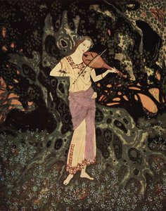 And there, leaning against a moss-grown crumbling tree, was a spirit-like being out of another world!