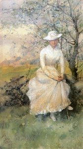 Spring (aka The Artist's Sister) — Frederick Childe Hassam