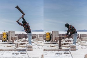 Salt Miner In Colchani — Angelo Chiacchio