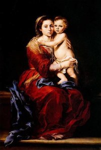 La Virgen Del Rosario 1 — Bartolomé Esteban Murillo