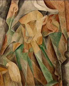 Arlequín Inclinado — Pablo Picasso, Cubism