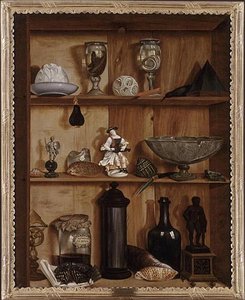 Trompe L'oeil A La Statuette D'hercule — Valette Penot Jean