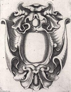 Cartouche In Auricular Style — Johannes The Elder Lutma, Dutch Golden Age