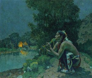 Flute Song, Moonlight — Eanger Irving Couse
