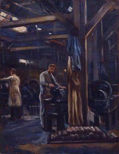 Workers The Belgian Steel Factory, Goldhawk Road, W12 — Edgar Seligman