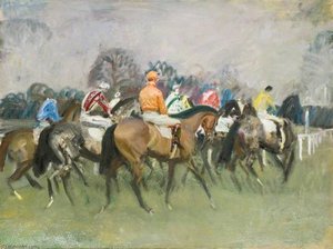 Moving Up To The Start — Sir Alfred James Munnings