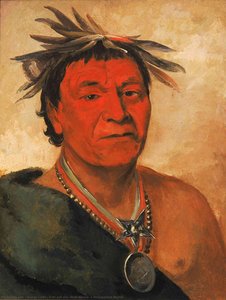 O Ho Páh Sha, Small Whoop, A Distinguished Warrior — George Catlin