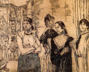 Mujeres De La Vida 1 — José Gutiérrez Solana