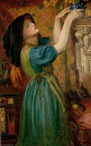 Marigolds (the Bower Maiden, Fleur De Marie) — Dante Gabriel Rossetti, Pre-raphaelite