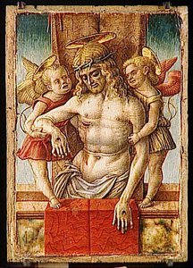 Le Christ Mort Soutenu Par Deux Anges — Carlo Crivelli, Late Gothic