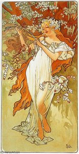 Untitled (691) — Alphonse Mucha, Art Nouveau
