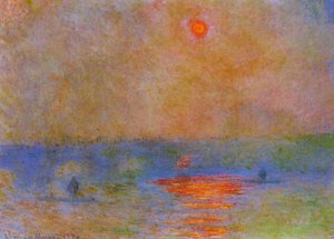 Waterloo Bridge, Sunlight In The Fog — Claude Monet