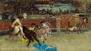 Bullfight. Wounded Picador — Mariano Fortuny Y Marsal