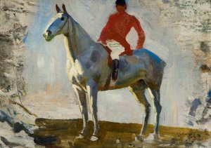 Study Of A Horse With Huntsman Up — Sir Alfred James Munnings