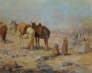 Tunisian Peasants And Their Mounts — John Sydney Steel